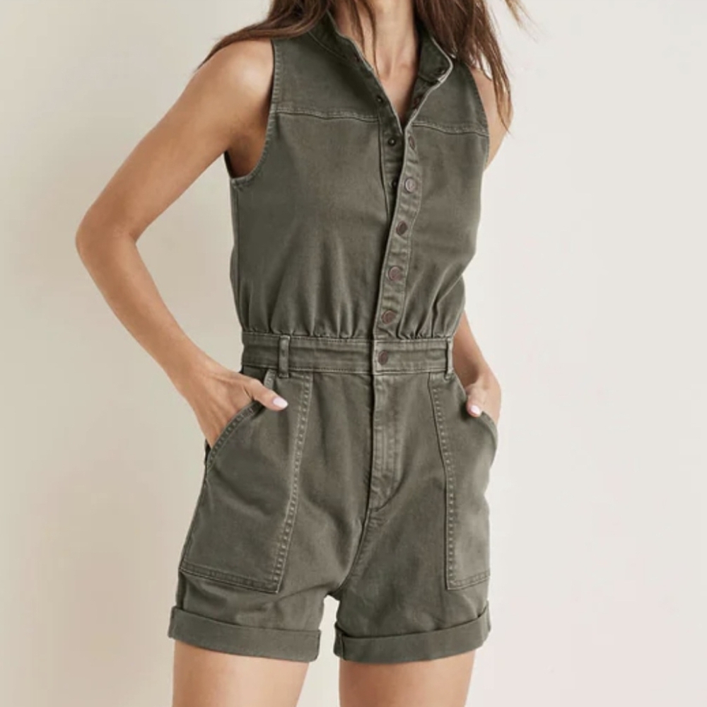 NWT - VENUS Twill Utility Romper